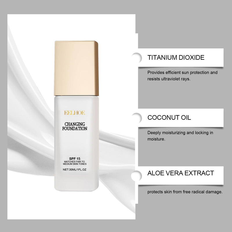 Moisturizing And Nourishing Liquid Foundation Natural Light Concealer Brightening And Rejuvenating