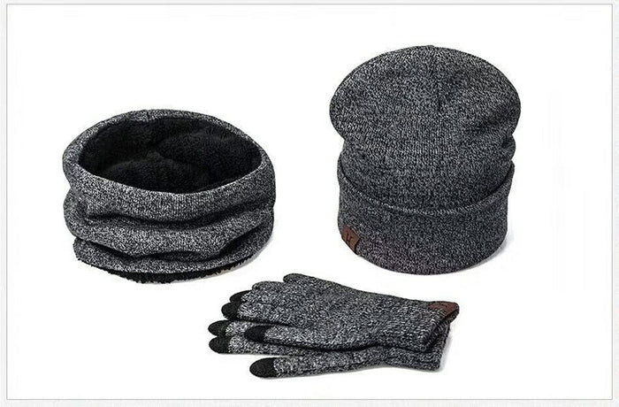 Three Piece Hat Plus Velvet Warmth
