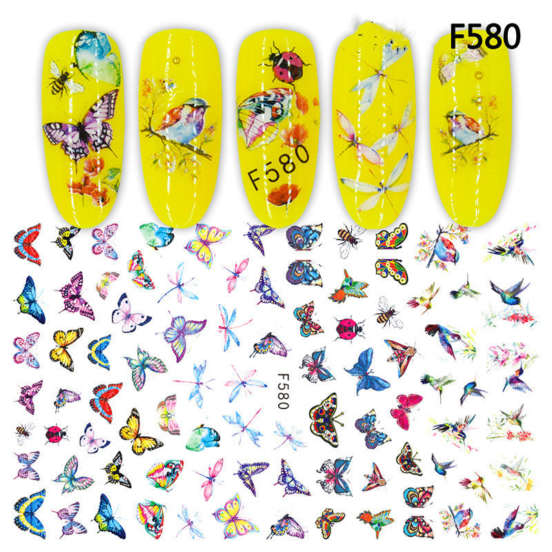 Japanische 3D 5D geprägte Nagelsticker