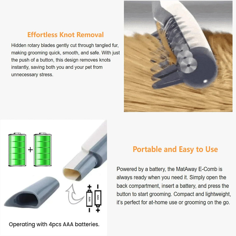 Pet Hair Trimmer For Precision Haircuts And Grooming  Electric Razor 4 AA Batteries Are Required For Use Without Batteries