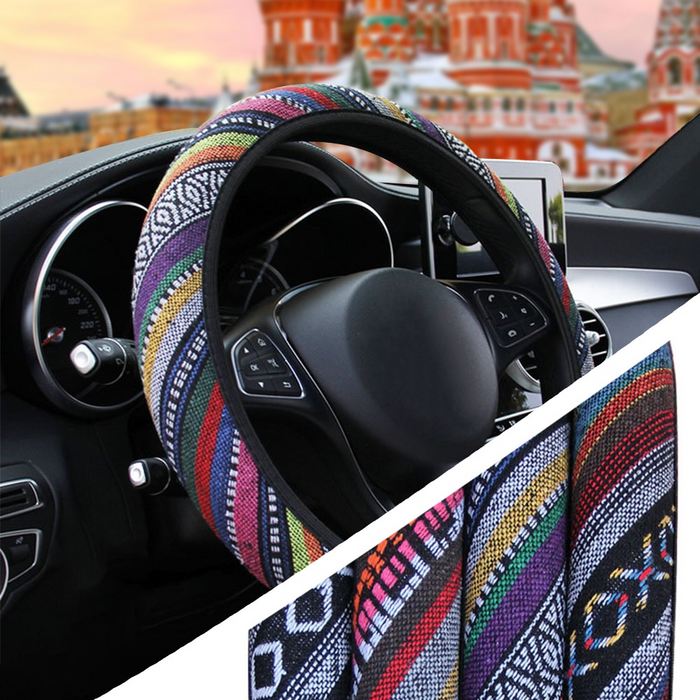 Winter Short Plush Warmth Steering Wheel Non Slip Cover