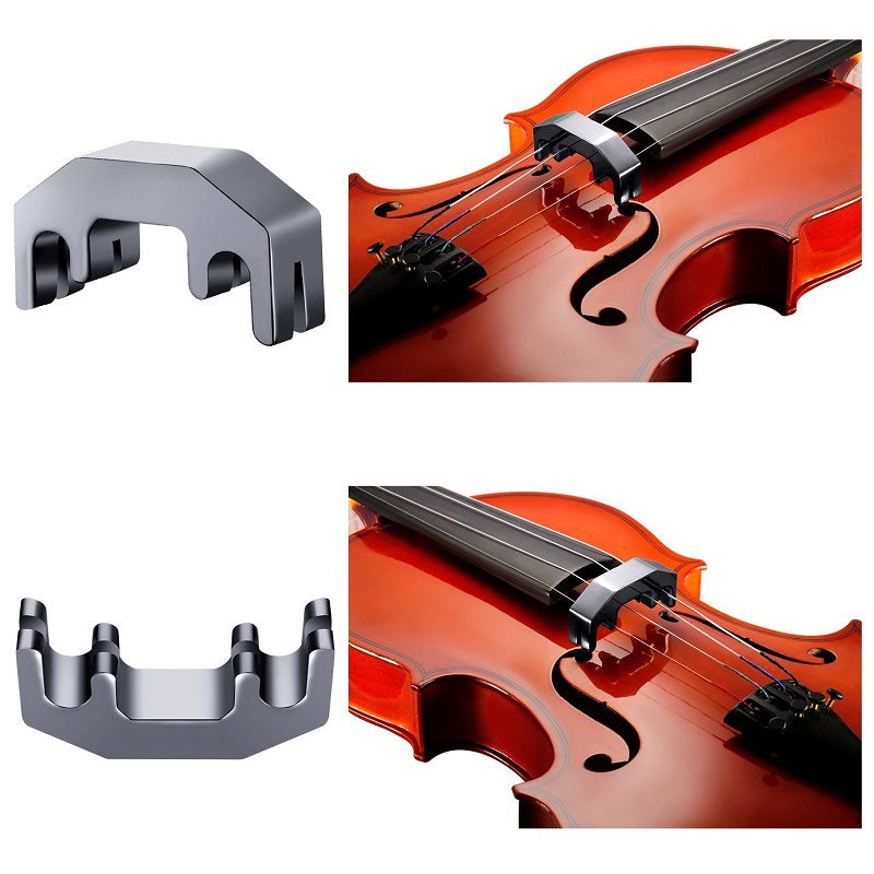 Violin Metal Black Silencer Mute
