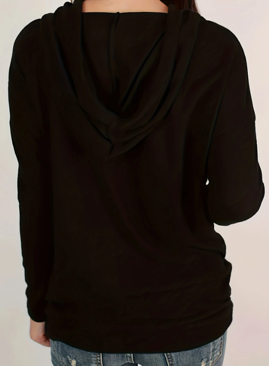 Women's Casual Hooded Long Sleeve T-Shirt