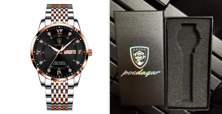 Nouveau Montre pour hommes étanche calendrier lumineux