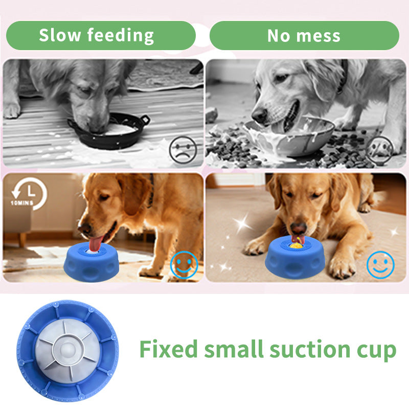 Hundenapf zum Ablecken, rutschfester Slow-Feed-Futternapf mit sphärischen Strukturen für Hunde
