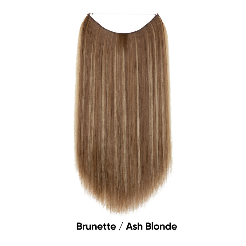 Women's One-piece Adjustable Invisible Straight Multi-color Gradient Hair Extension Fishline