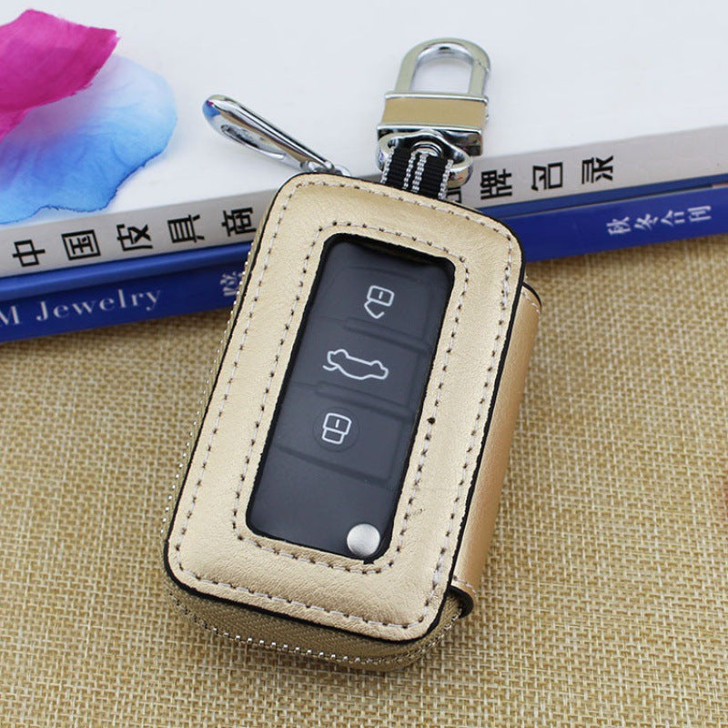 Cowhide Car Key Bag For Men And Women