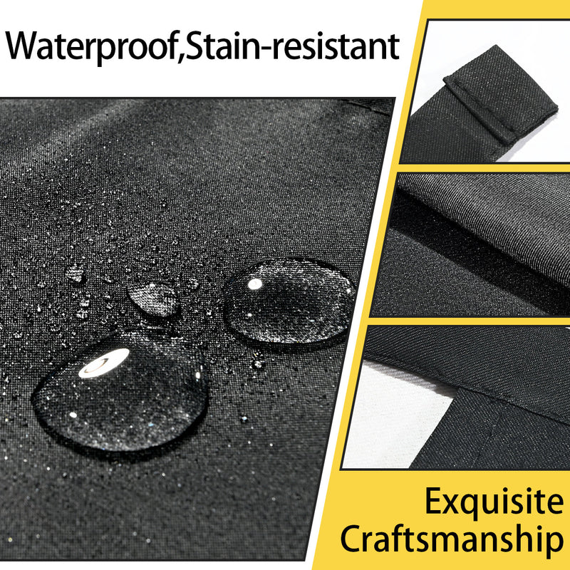 Waiter Apron Black Waterproof And Antifouling Kitchen Work Half-length
