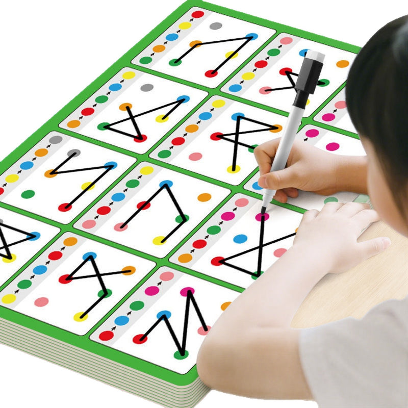 Visuelles Verfolgungstraining Konzentration Aufmerksamkeitstraining Kinder Memory-Spiel Kindergarten Lernspielzeug für Babys