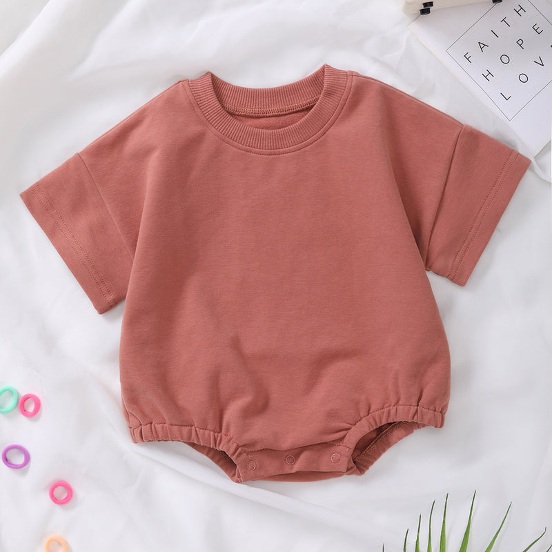 Short-sleeve Organic Cotton Romper