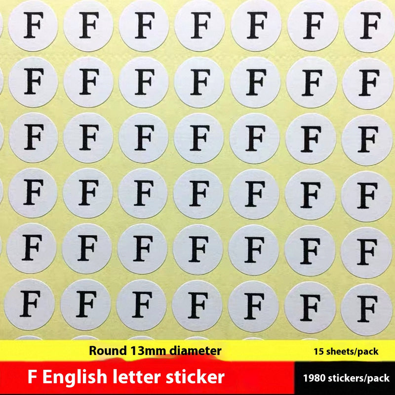 Clothes Size Sticker Digital Adhesive Sticker