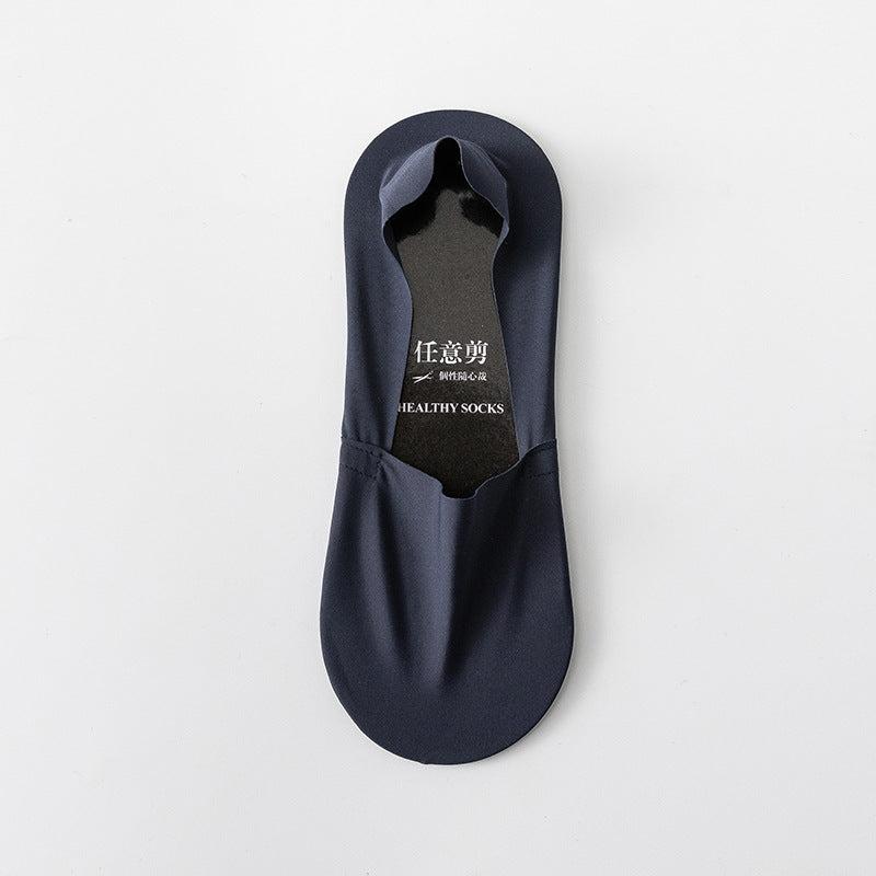 Socks Shallow Mouth Invisible Seamless Low Cut Pure Cotton Bottom Ice Silk