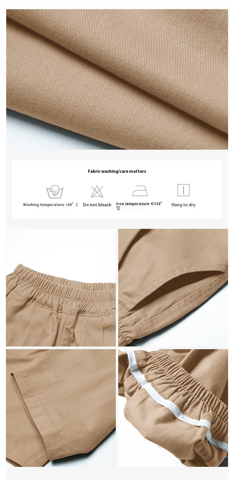 Boys' Casual Pants Solid Color Trousers Baggy Pants