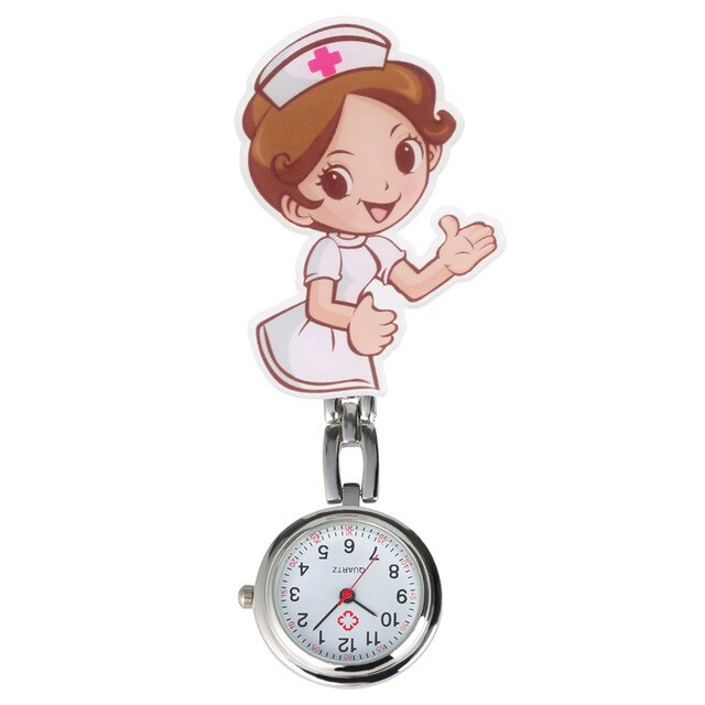Relógio de bolso enfermeira relógio de cuidados médicos relógio de bolso feminino