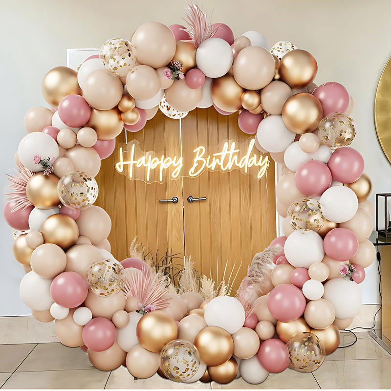 Colorful Latex Birthday Balloon Garland Arch Suit