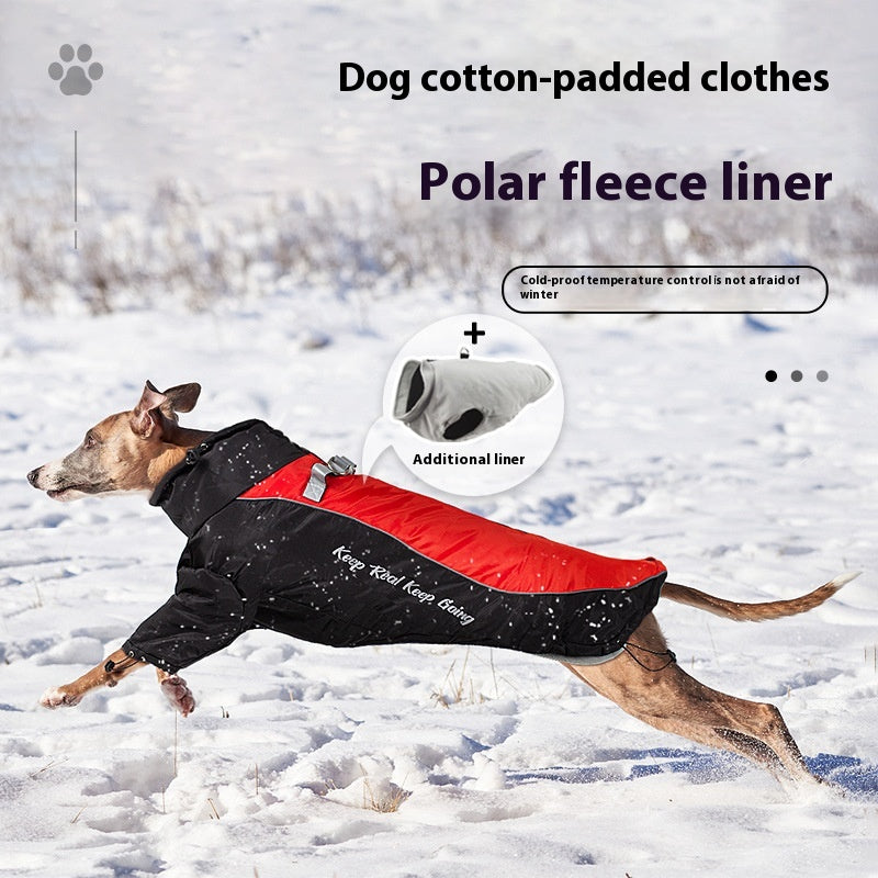 Forro de lã polar para cão - Roupa quente