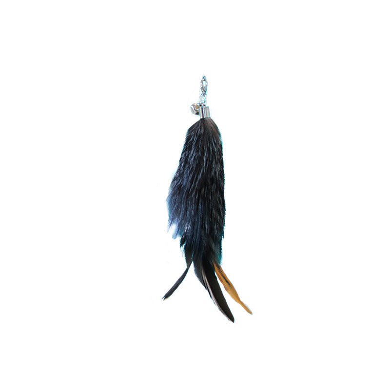 Brinquedo para Gato - Varinha Telescópica de 180 cm com Penas de Substituição, Varinha de Pesca Ajustável para Gatos