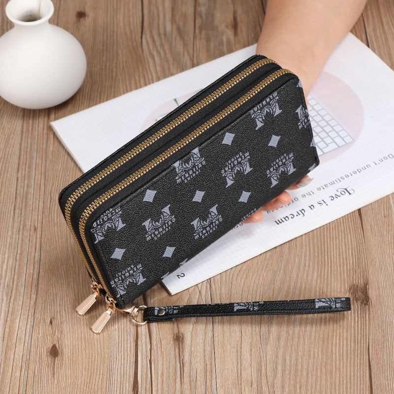 Long Wallet Clutch Mobile Phone Bag Coin Purse Zipper Bag Wallet