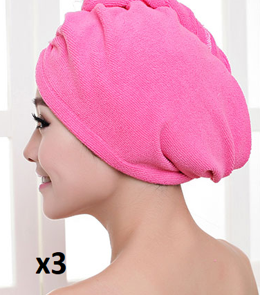Toca de Secagem de Cabelo para Mulher, Toalha Absorvente para Cabelo