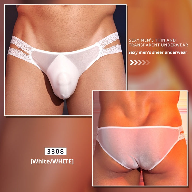 Sexy Lace Silky Thin Transparent Sexy Lingerie For Men
