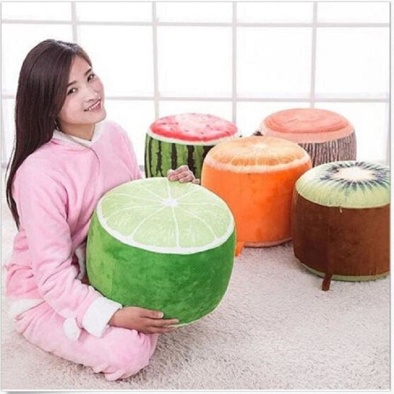 Cartoon fruit inflatable stool