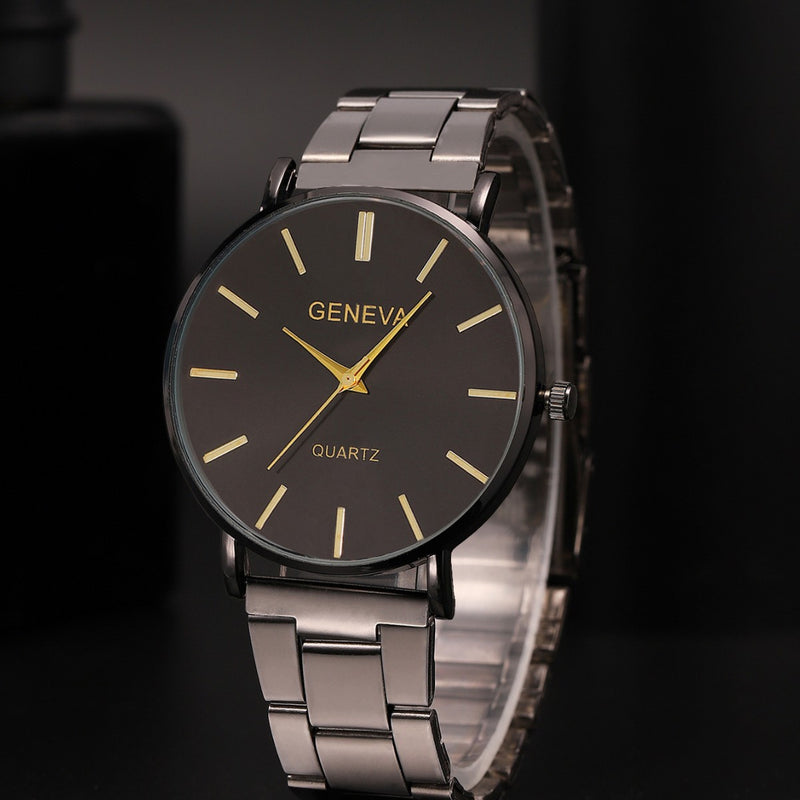 Ultra-thin Men's And Women's Steel Belt Quartz Watch Student Outdoor Casual Sports