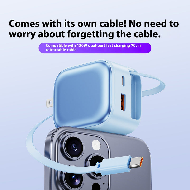AI Temperature Control Three-port American Standard Gallium Nitride Charger