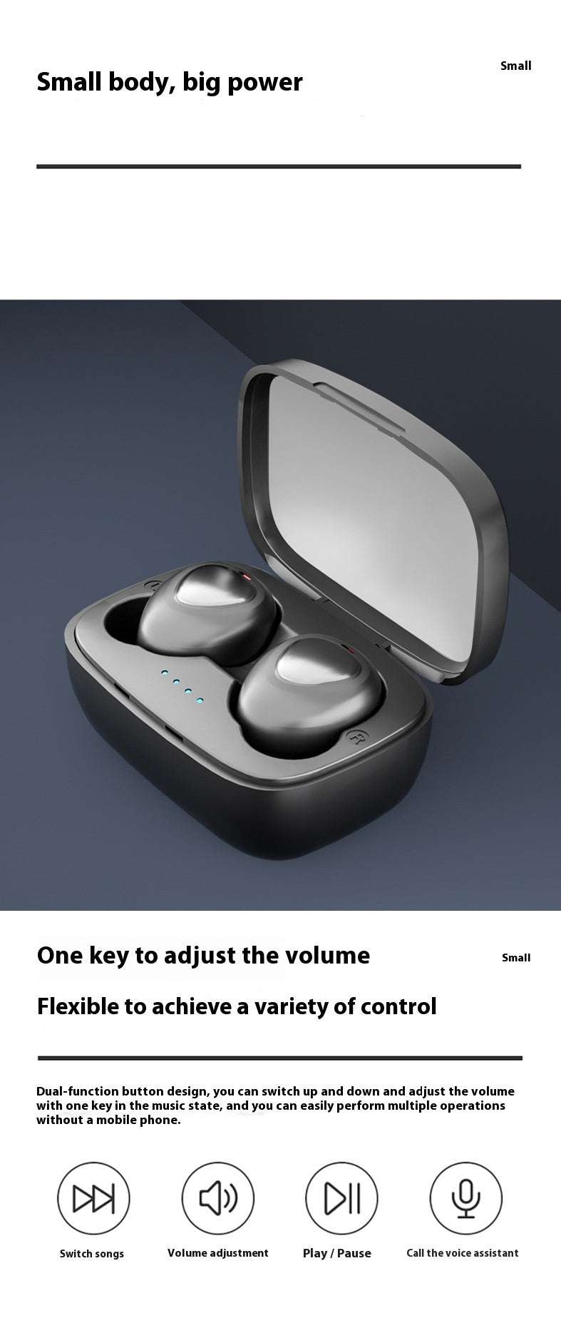 Bluetooth TWS Sports Mini Wireless Headset