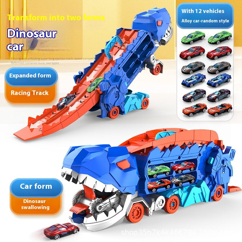 Tyrannosaurus Dinosaur Deformation Track Gliding Car