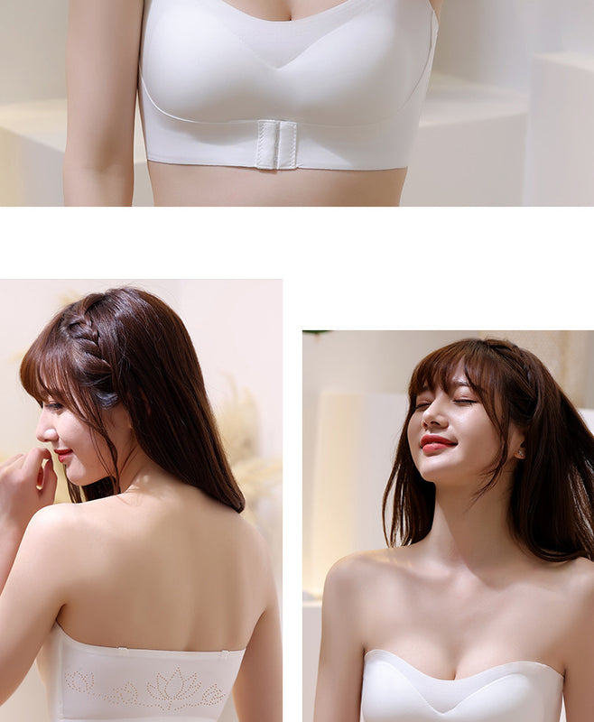Strapless Underwear Women's Invisible Push Up Bras Non-slip Tube Top Seamless Girl Wireless Beautiful Back Wrapped Chest Thin