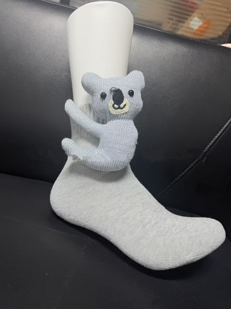 Plüsch-Häkel-Tier Süße Tiersocken