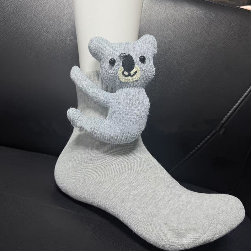 Plüsch-Häkel-Tier Süße Tiersocken