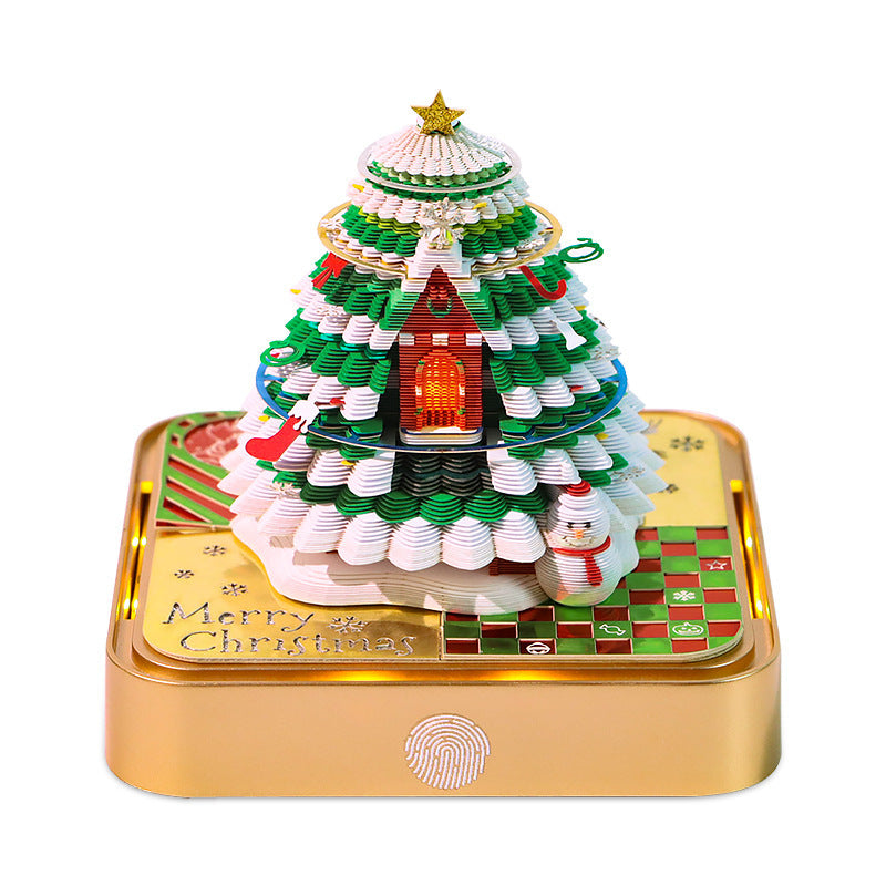 3D Sticky Note Paper Carving Creative Annual Meeting Tear-off Desktop Notepad Ornament