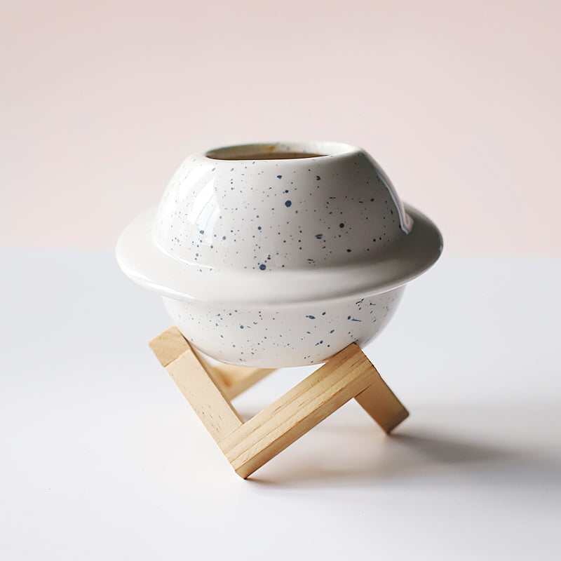 Creative Planet Shape Ceramic Flower Pot