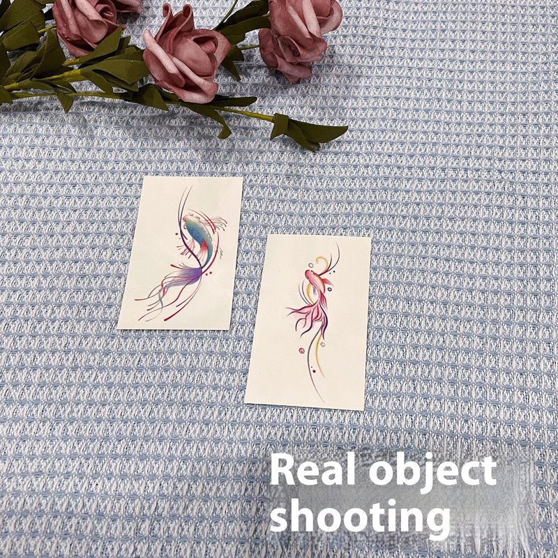 Pink Koi Tattoo Sticker Female High Sense Ins Waterproof And Durable