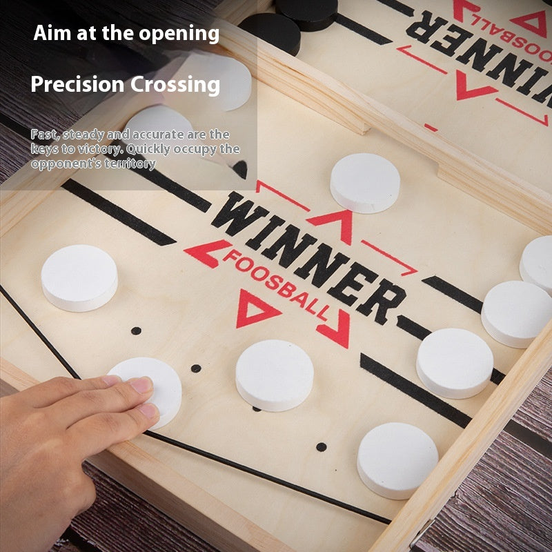 Double Catapult Parent-child Interactive Collision Chess Ice Hockey Battle Desktop Game