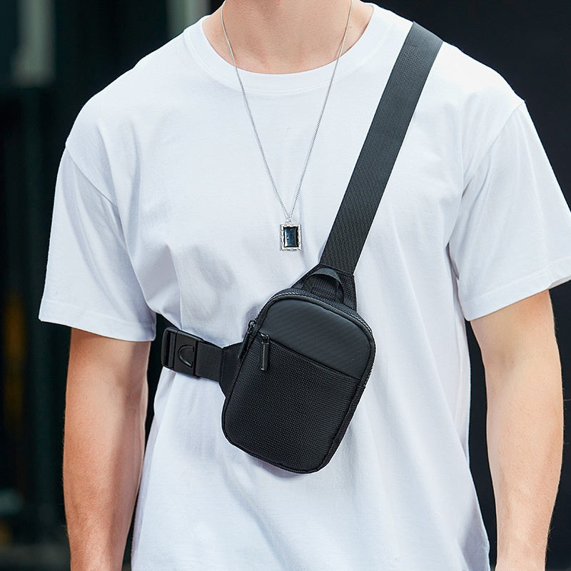 Herren-Freizeittasche für Mobiltelefon und Accessoires, schlichte Umhängetasche im modischen Design
