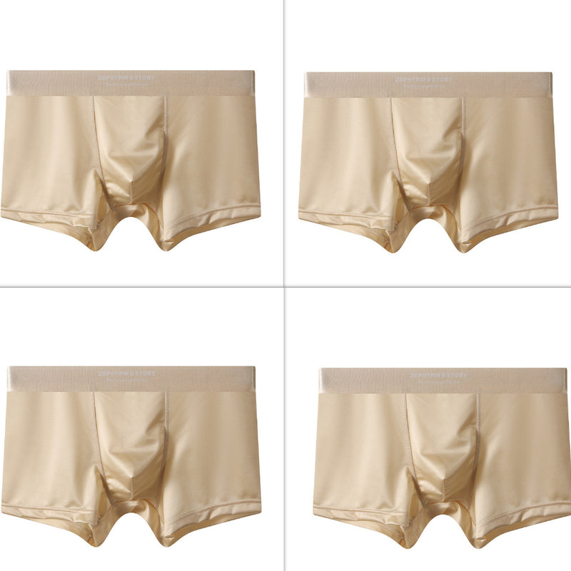 Men's Satin Light Luxury Ice Silk Underwear Summer