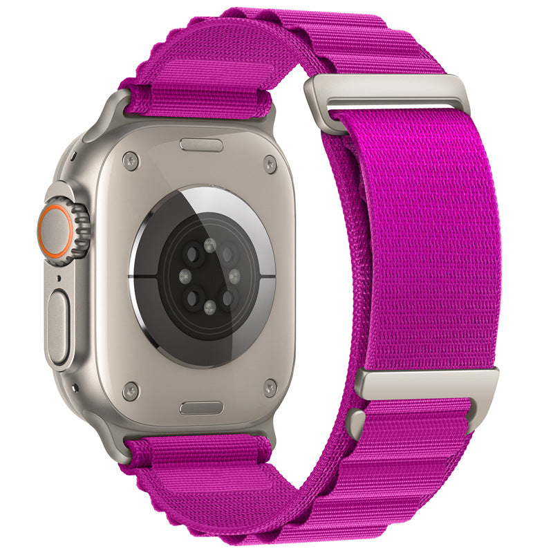 Bracelete de relógio em nylon com fivela em C e duas secções de ajuste rápido