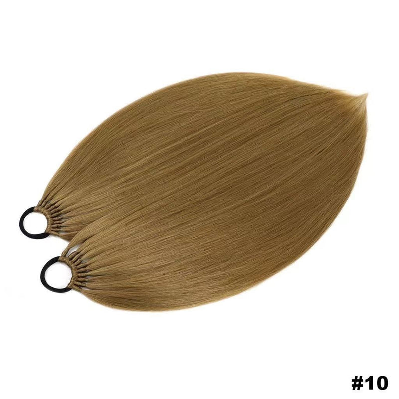 Wig Ponytail 60 Cm Long Straight Synthetic Ponytail Extension Made Of Heat-resistant Fiber