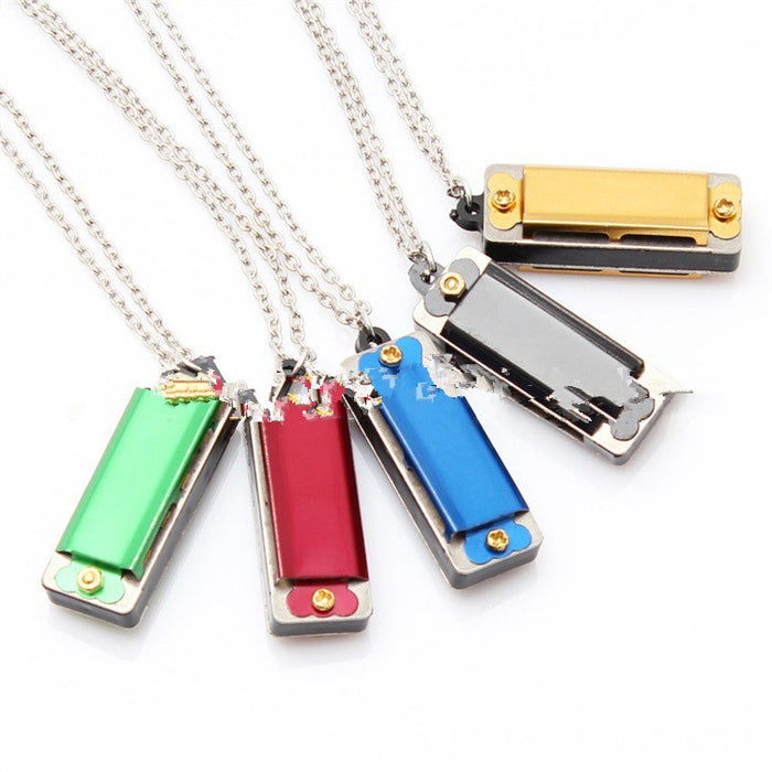 Mini harmonica necklace