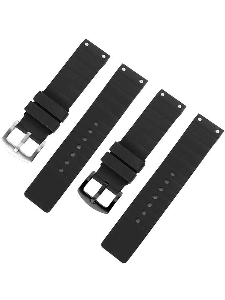 Suitable For Cardia Santos Sandus Rubber Watch Strap