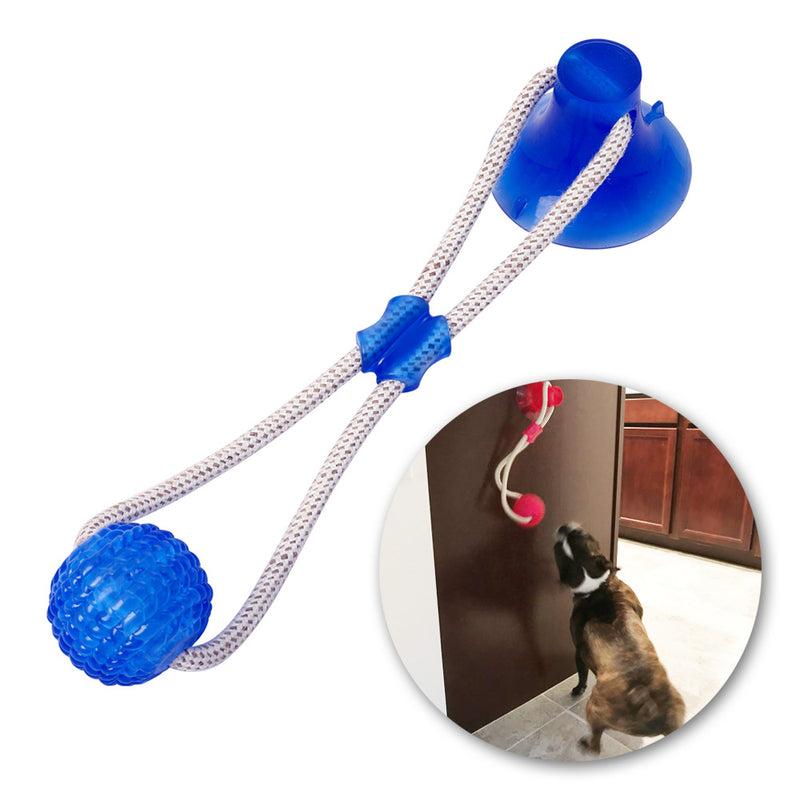Brinquedo de molares com ventosa de borracha para cães