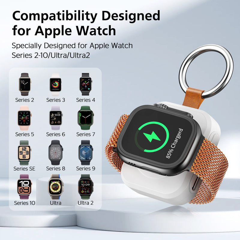 Tragbares magnetisches kabelloses Ladegerät für Smartwatches