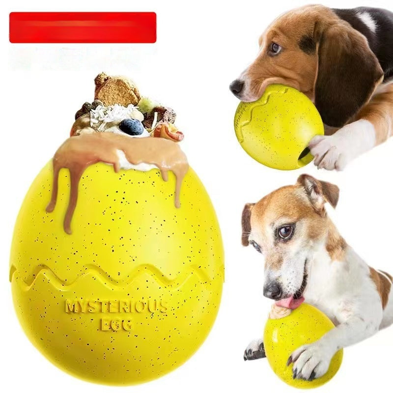 Hund Anti-Schling-Spielzeug: bissfestes Dinosaurier-Ei zur Leckerli-Ausgabe