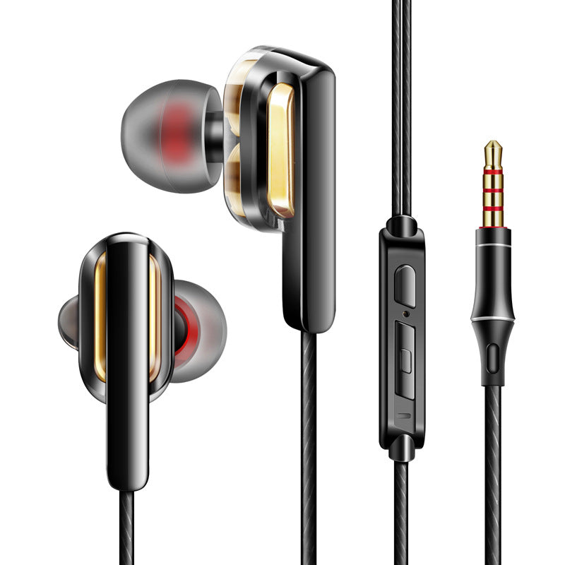 Auriculares com Fio Private Model X3, Bobina Móvel Dupla, Reforço Dinâmico de Graves, Música