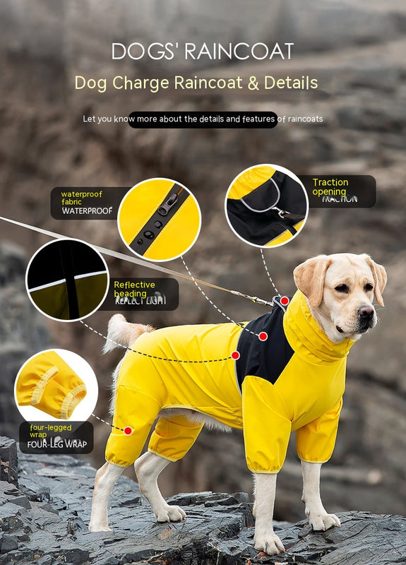 Shell Jacket Four-leg All-inclusive Dog Clothes Waterproof Windproof
