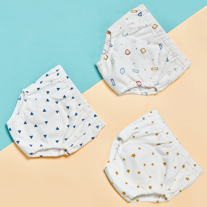 Gauze Baby Training Pants Pure Cotton Breathable 3 Pack