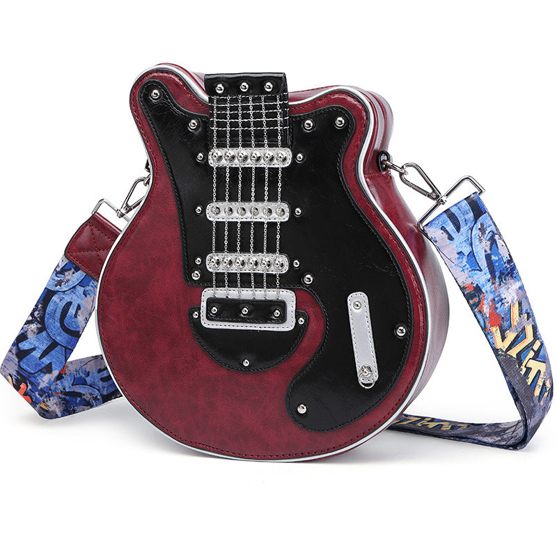 Personalisierte Fashion-Umhängetasche im Gitarren-Design für Damen