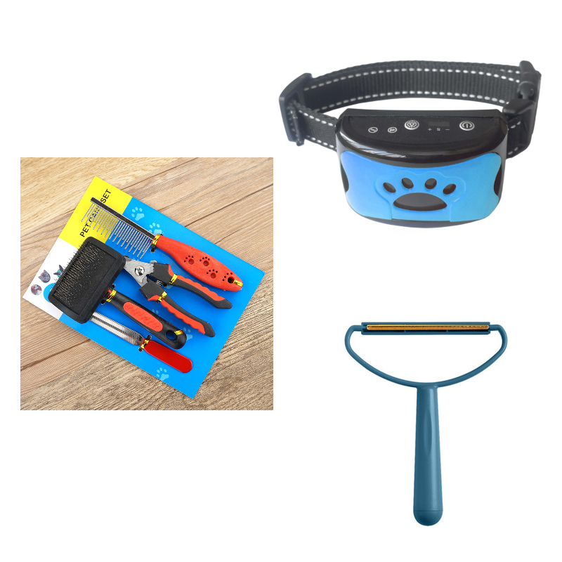 Hundetraining Halsband Wasserdicht Elektrisch Haustier Fernbedienung Wiederaufladbarer Hunde Trainer Bell Stopp Gerät Mit Schock Vibration Ton